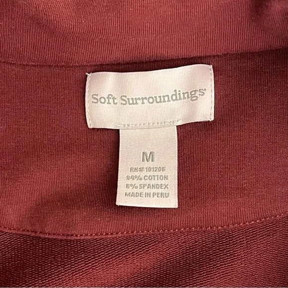 Soft Surroundings Rachel Jacket Size Medium Lace Trim Accent Pockets EUC - Picture 6 of 7